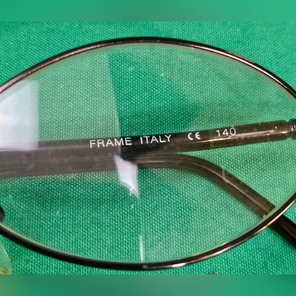 Calvin Klein CK 140 509 361 Brown Full Rim Metal Eyeglasses Frames Made In Italy